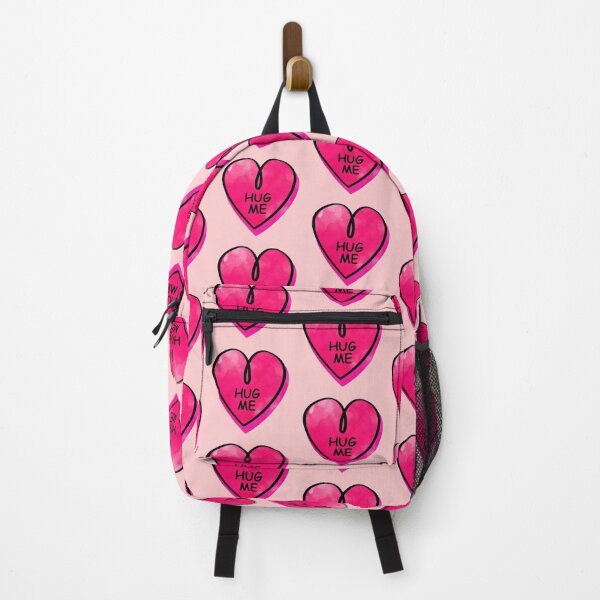 Item preview, Valentines Day Candy Heart Hug Me Pink Color designed and sold by MisPuHoney.