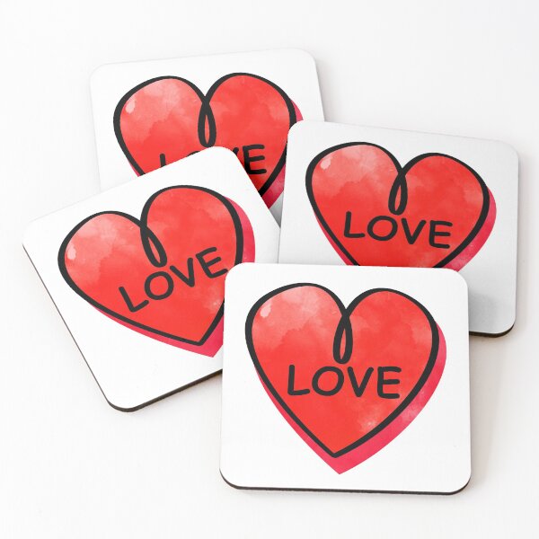 Item preview, Valentines Day Candy Heart Love Red Color designed and sold by MisPuHoney.