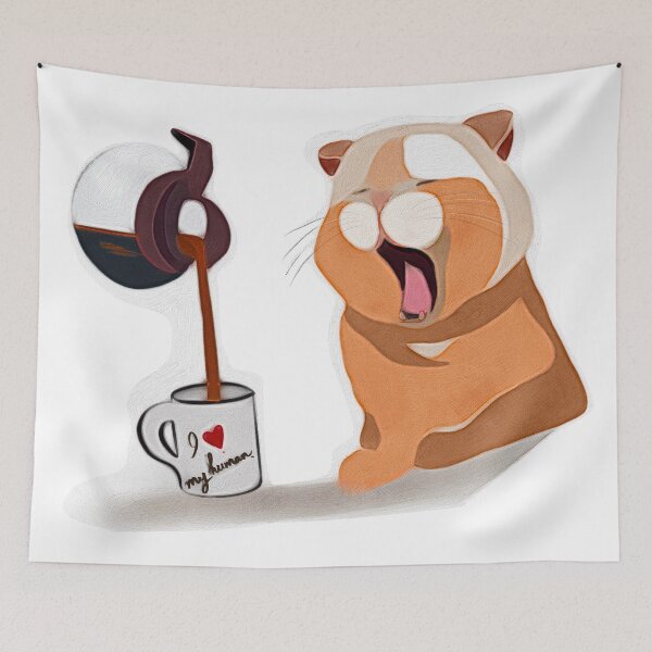 Item preview,  I love my human Cat designed and sold by faztheartnoob.