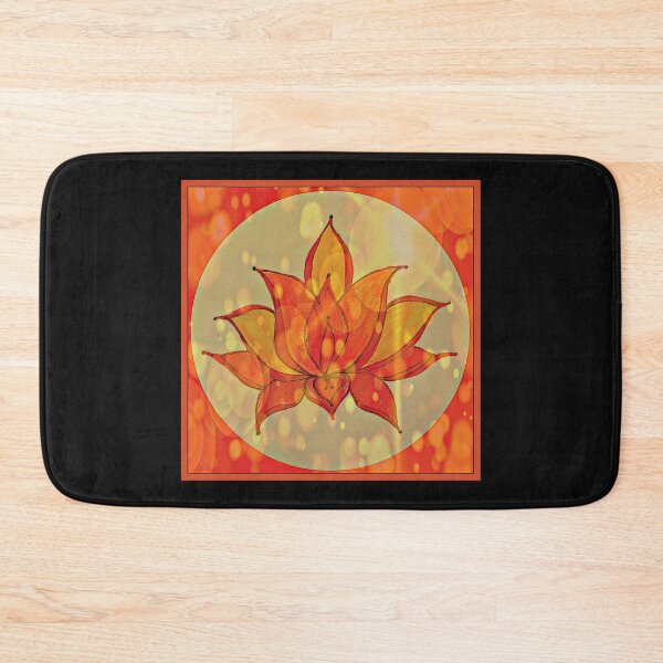 Item preview, Glowy Golden Orange and Red Lotus Flower designed and sold by RDBcreations.