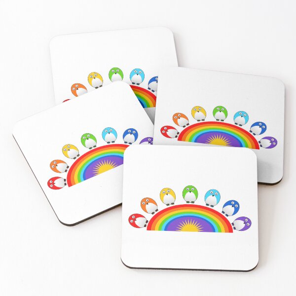 Item preview, Little Cute Rainbow Birds designed and sold by gracefullizard.