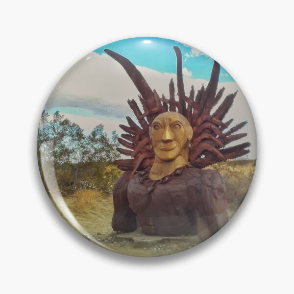 Item preview, Indian Head Metal Sculpture  designed and sold by CapeCodGiftShop.