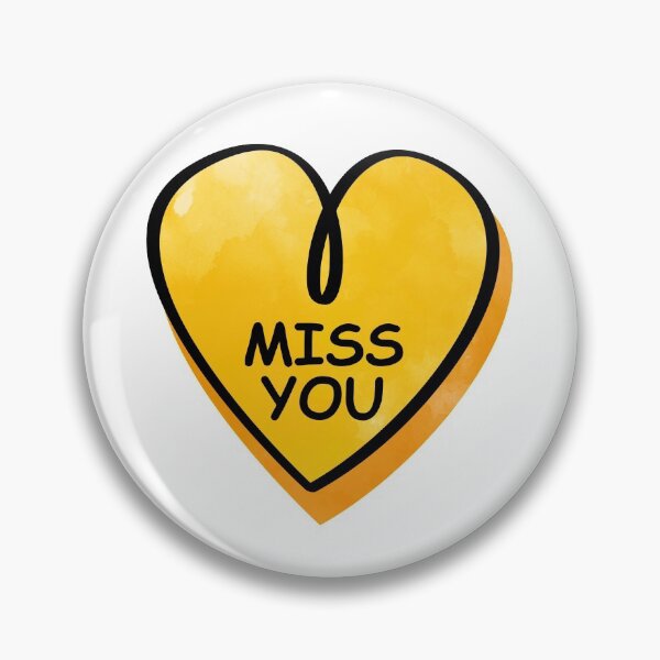 Item preview, Valentines Day Candy Heart Miss You Yellow Color designed and sold by MisPuHoney.