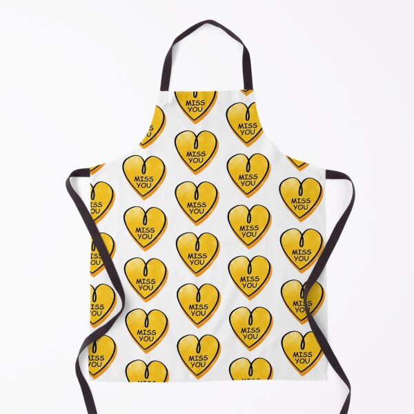 Item preview, Valentines Day Candy Heart Miss You Yellow Color designed and sold by MisPuHoney.