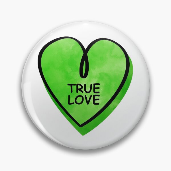 Item preview, Valentines Day Candy Heart True Love Green Color designed and sold by MisPuHoney.