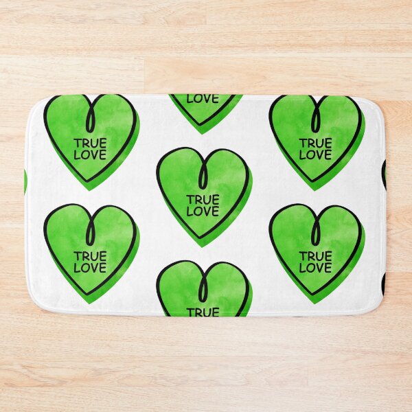 Item preview, Valentines Day Candy Heart True Love Green Color designed and sold by MisPuHoney.