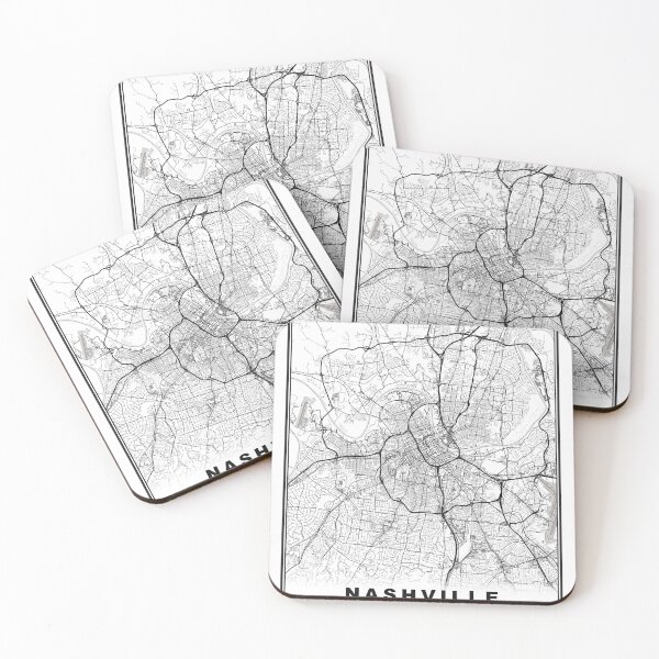 Item preview, Nashville Map designed and sold by Tamas Das.