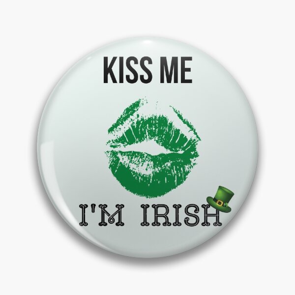 Item preview, Kiss Me I'm Irish designed and sold by teapot-garden.