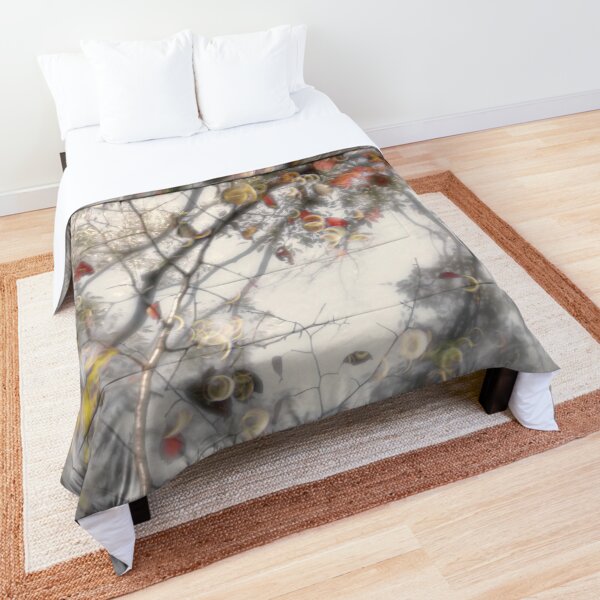 leaves and light Comforter