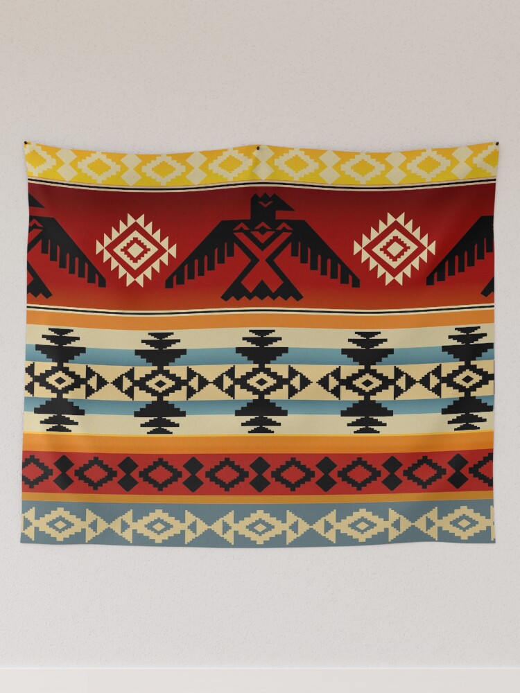 Thunderbird Native American Pattern Tapestry for Sale by wildtribe Redbubble