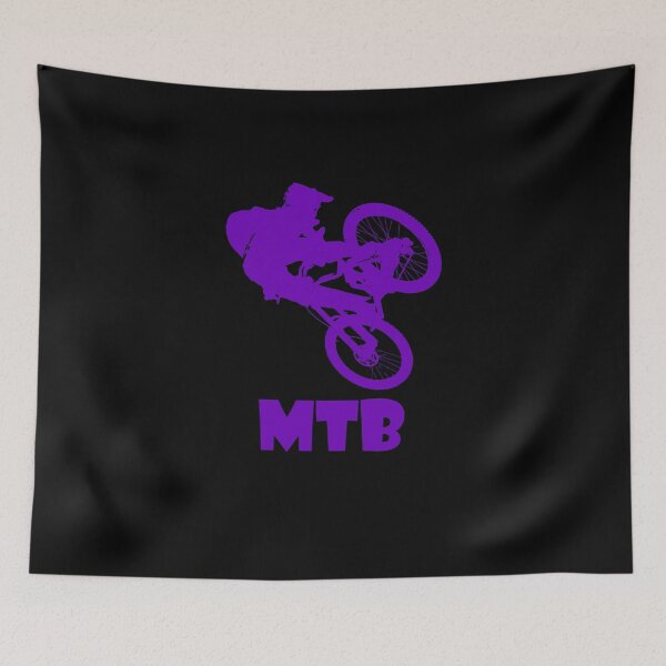 Item preview, MTB Mountain biking (purple) designed and sold by Design--Spore.