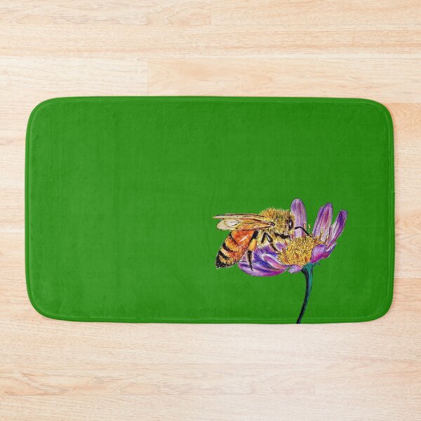 Item preview, Golden Honey Bee (green background)  designed and sold by Sarah Girard.