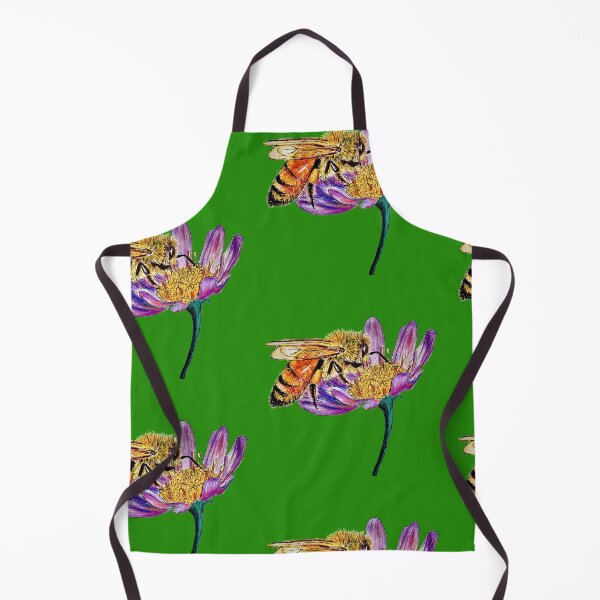 Item preview, Golden Honey Bee (green background) designed and sold by Sarah Girard.