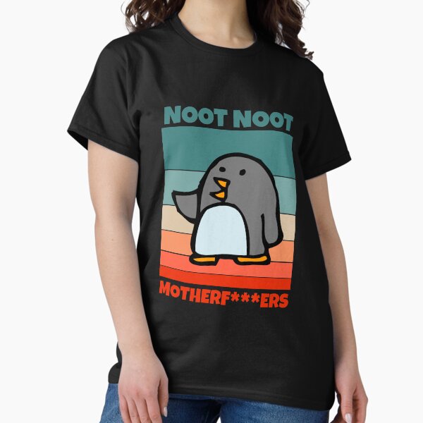 Vista previa del artículo con la obra «Noot Noot Pingu Shirt Noot Meme Regalo, Pingu Noot Noot Motherf», diseñado y vendido por MohitJain1109.