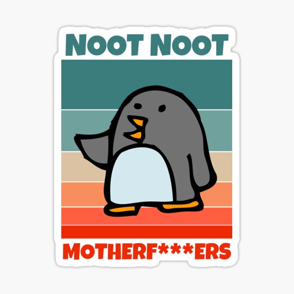 Vista previa del artículo con la obra «Noot Noot Pingu Shirt Noot Meme Regalo, Pingu Noot Noot Motherf», diseñado y vendido por MohitJain1109.