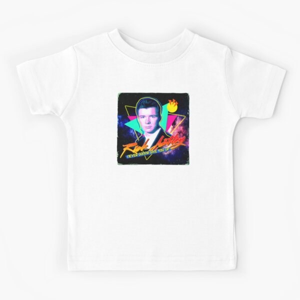 Rick Astley portrait Rickrolling rick-roll Never Gonna Give You Up Kids  T-Shirt by Argo - Pixels