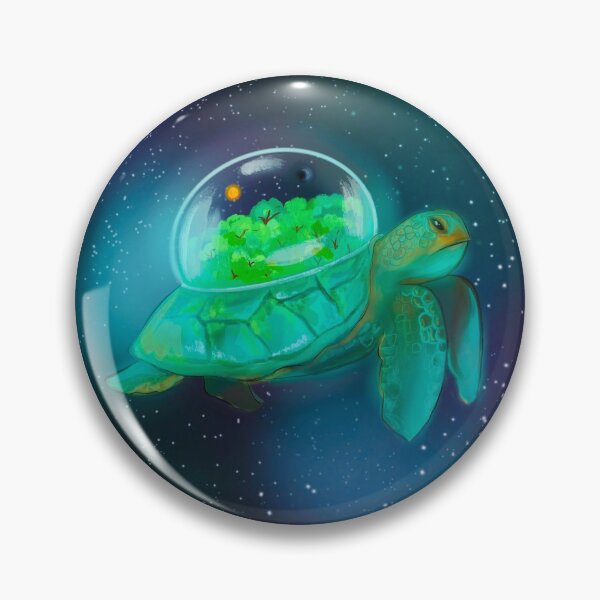 Item preview, Space Turtle designed and sold by AbiBrewerArt.