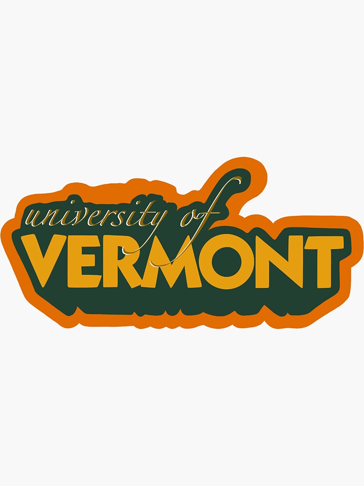 "University of Vermont " Sticker for Sale by mkhewitt Redbubble