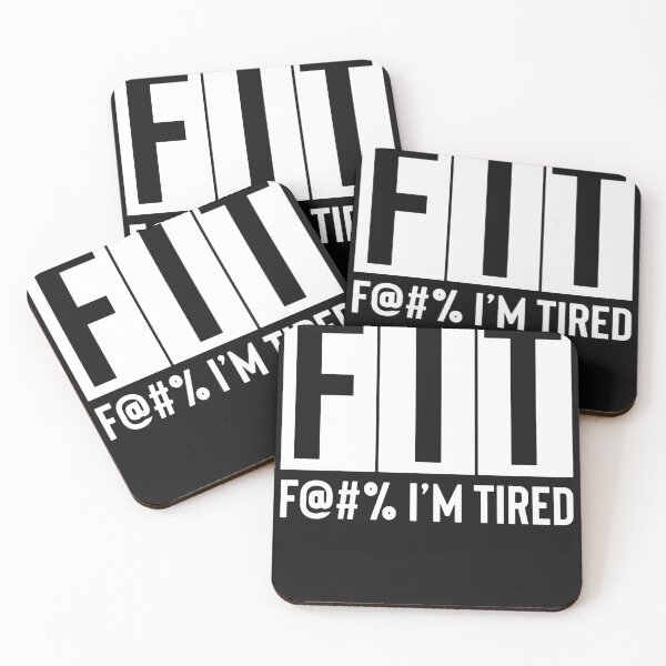 Item preview, FIT Fuck Im Tired Shirt designed and sold by Lukifo-Mission.