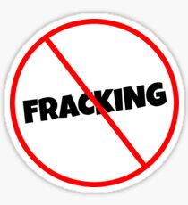 No Fracking Sticker
