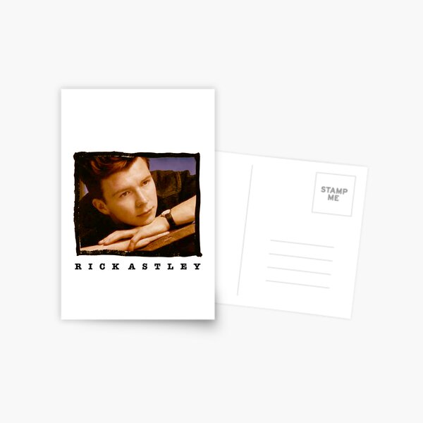 Rick Roll Rick Astley Never Gonna Give You Up Postcard for Sale by lily  vincent