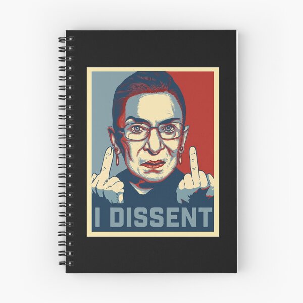Item preview, I Dissent Ruth Bader Ginsburg Middle Finger Shirt designed and sold by Lukifo-Mission.