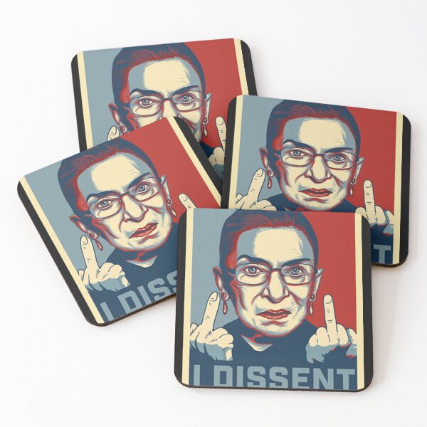 Item preview, I Dissent Ruth Bader Ginsburg Middle Finger Shirt designed and sold by Lukifo-Mission.