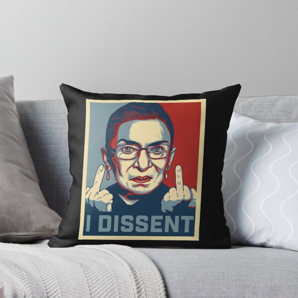 Item preview, I Dissent Ruth Bader Ginsburg Middle Finger Shirt designed and sold by Lukifo-Mission.
