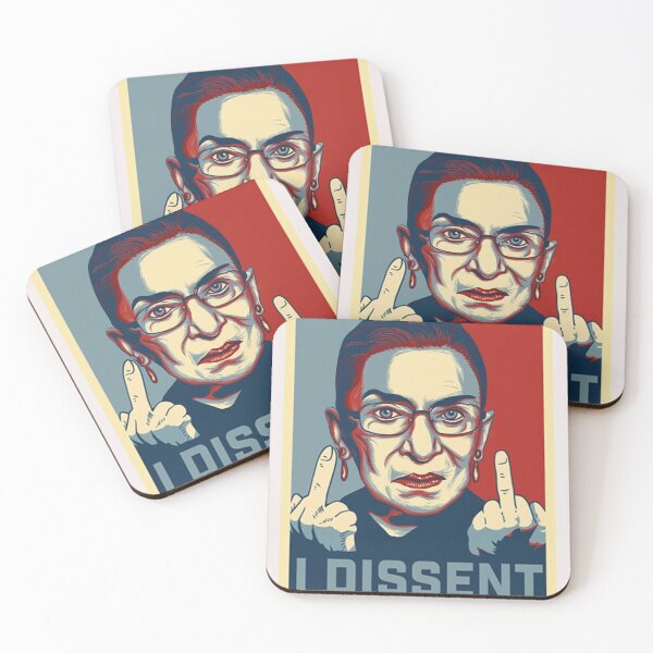 Item preview, I Dissent Ruth Bader Ginsburg Middle Finger Shirt designed and sold by Lukifo-Mission.