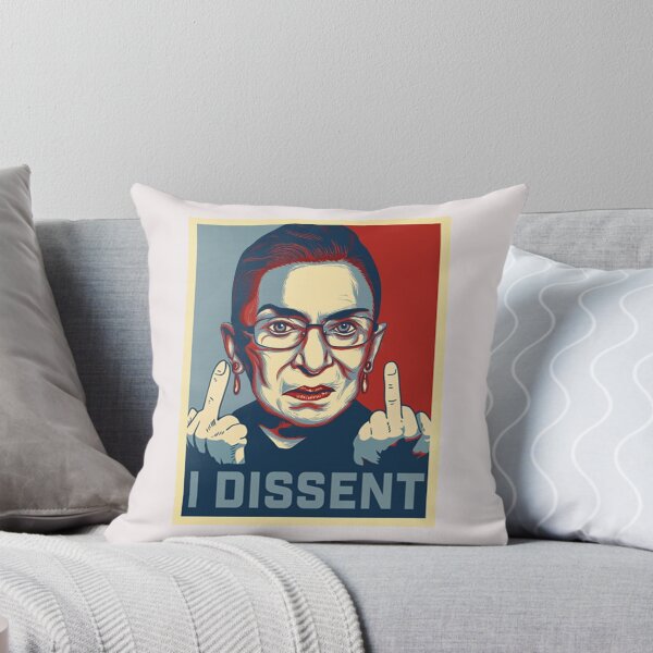 Item preview, I Dissent Ruth Bader Ginsburg Middle Finger Shirt designed and sold by Lukifo-Mission.