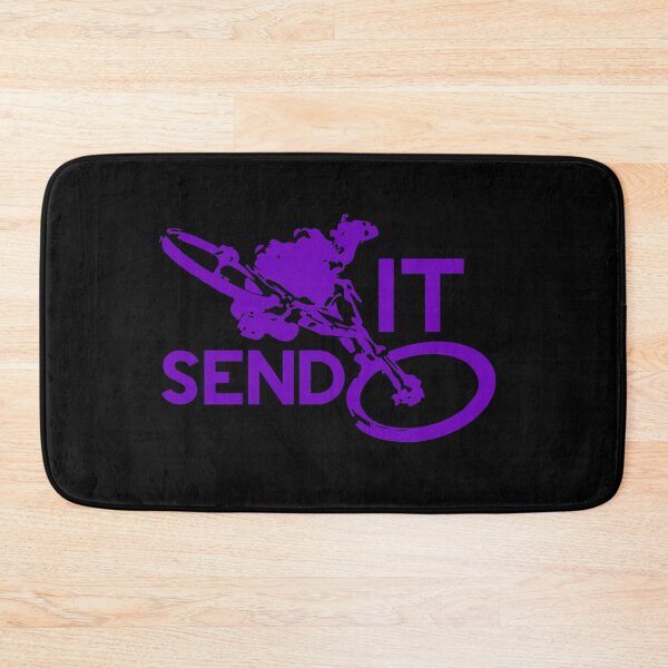 Item preview, Send It Downhill Mountain biking (purple) designed and sold by Design--Spore.