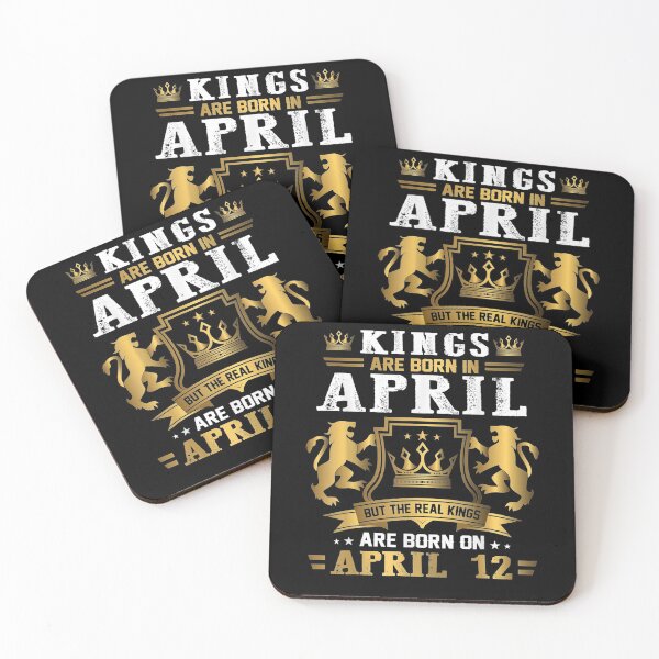 Item preview, Real Kings Are Born On April 12th Birthday Gift designed and sold by shirleyfinley.