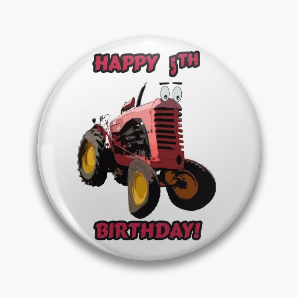 Item preview, Happy 5th Birthday Tractor design designed and sold by SEADOGPRINTS.