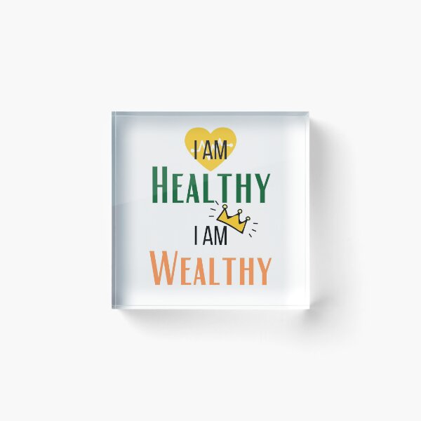 Item preview, I am healthy I am wealthy designed and sold by Jhaustria.