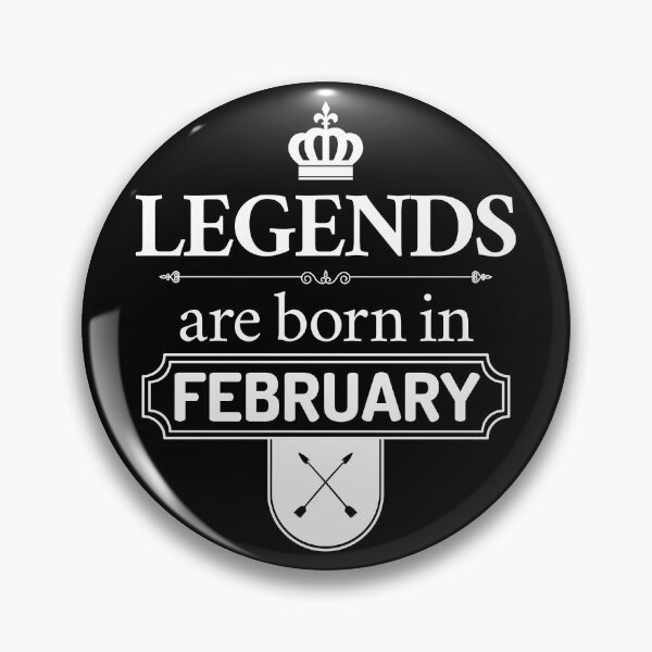 Item preview,  Legends Are Born In February | Birthday Gift | designed and sold by Minimalwiz.