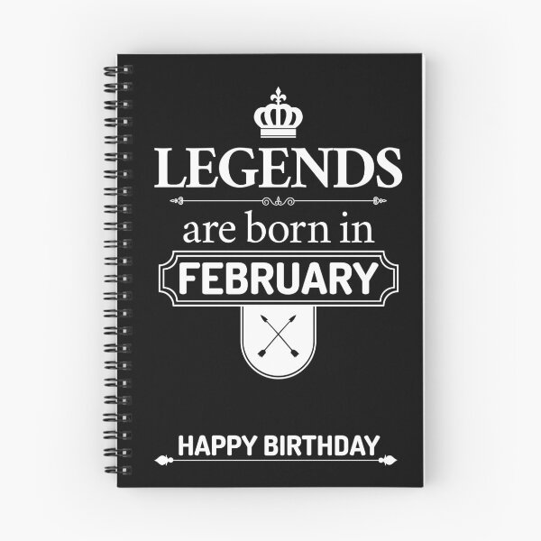 Item preview,  Legends Are Born In February | Birthday Gift | designed and sold by Minimalwiz.