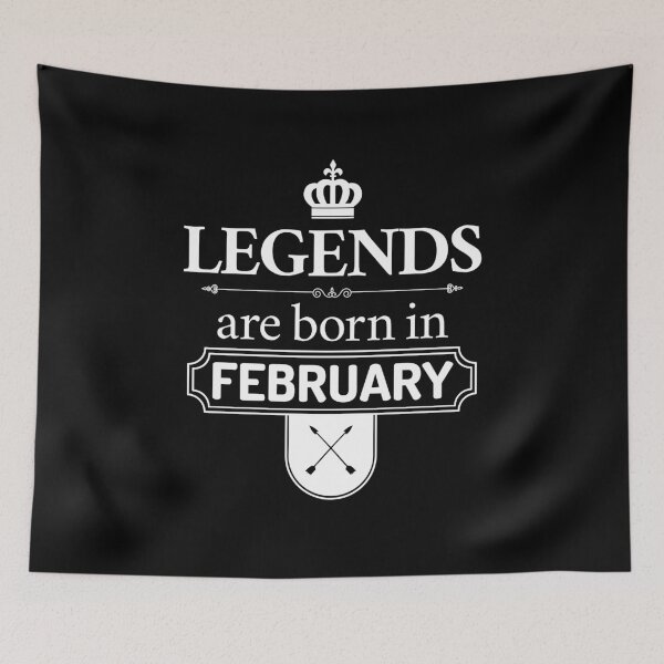 Item preview,  Legends Are Born In February | Birthday Gift | designed and sold by Minimalwiz.
