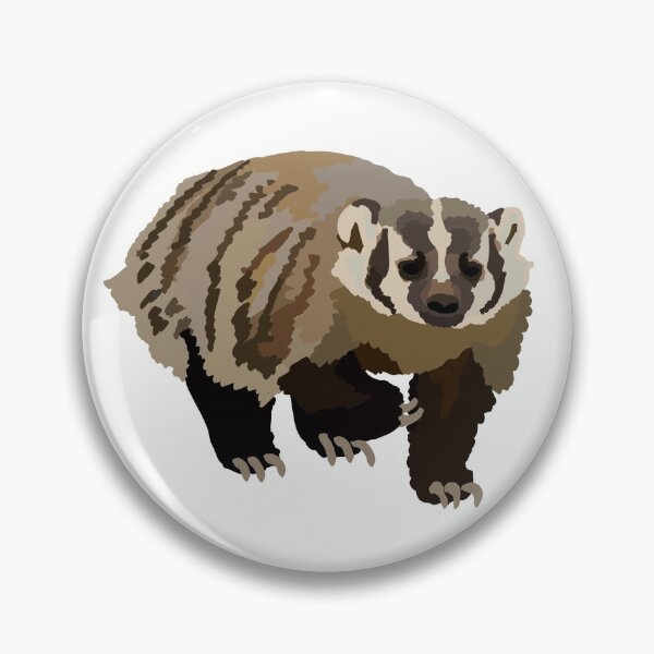 Item preview, North American Badger digital art designed and sold by RIOKOTZU.