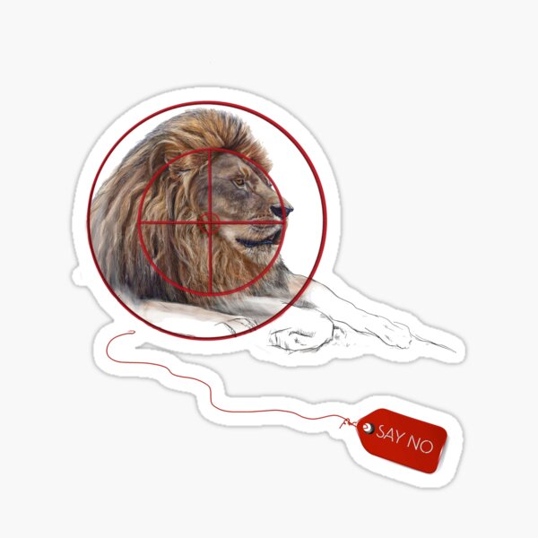 Say No to Canned Hunting Sticker