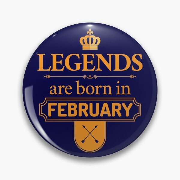 Item preview, Legends Are Born In February | Birthday Gift | designed and sold by Minimalwiz.