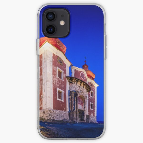 Calvary In Banska Stiavnica at night iPhone Soft Case