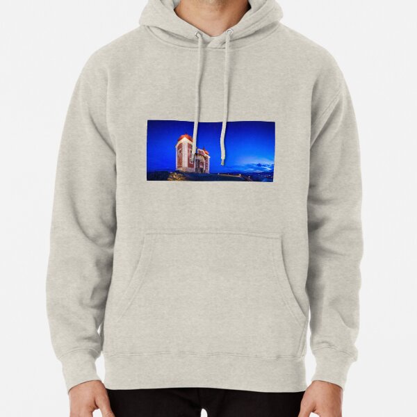 Calvary In Banska Stiavnica at night Pullover Hoodie