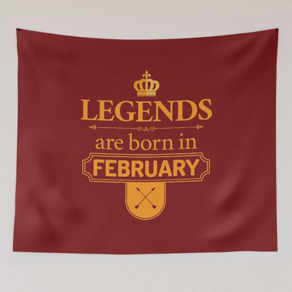 Item preview,  Legends Are Born In February | Birthday Gift | designed and sold by Minimalwiz.