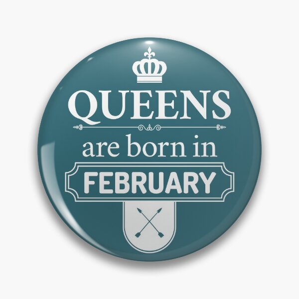 Item preview, Queens Are Born In February | Birthday Gift | designed and sold by Minimalwiz.