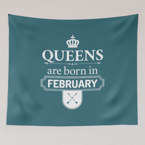 Item preview, Queens Are Born In February | Birthday Gift | designed and sold by Minimalwiz.