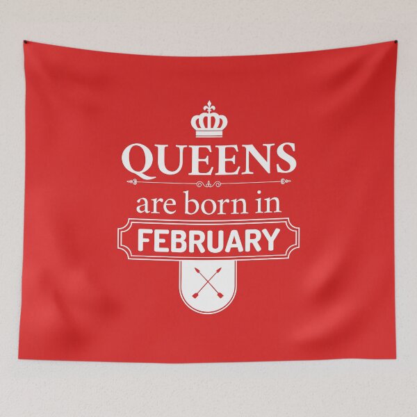 Item preview, Queens Are Born In February | Birthday Gift | designed and sold by Minimalwiz.