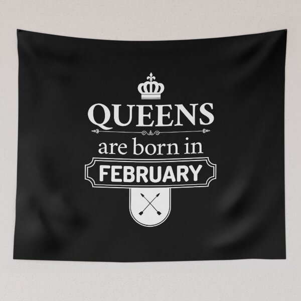 Item preview, Queens Are Born In February | Birthday Gift | designed and sold by Minimalwiz.
