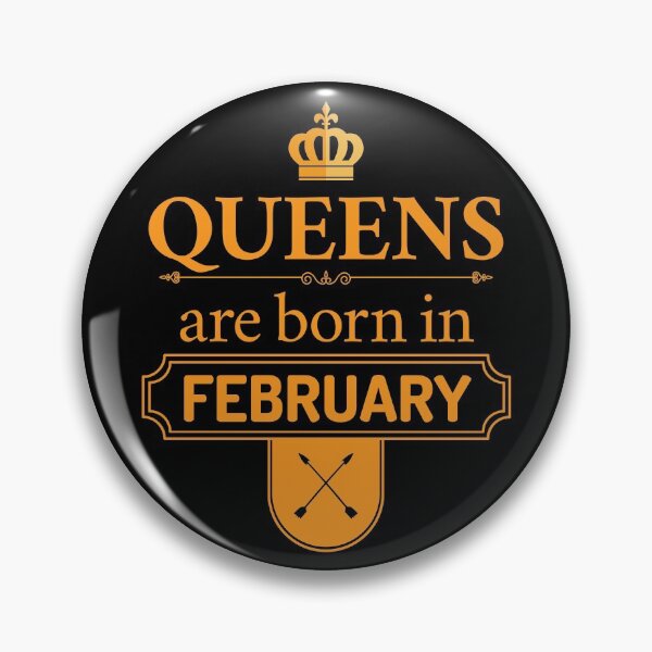 Item preview, Queens Are Born In February | Birthday Gift | designed and sold by Minimalwiz.