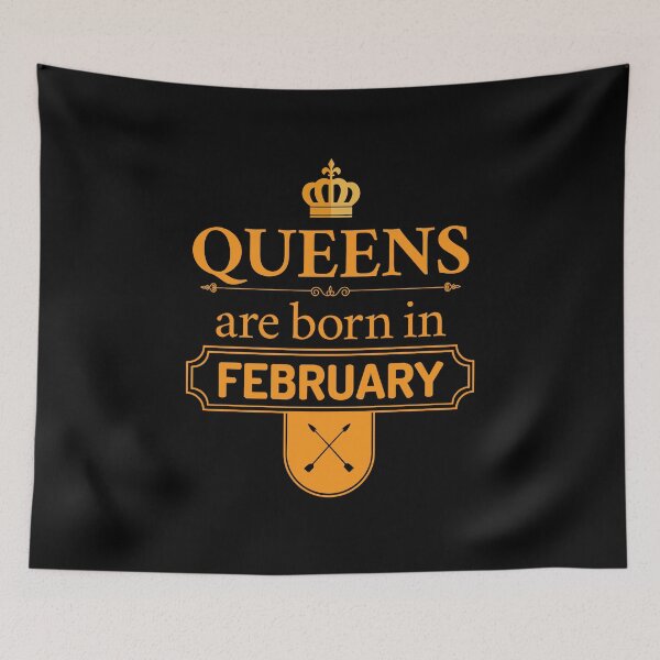 Item preview, Queens Are Born In February | Birthday Gift | designed and sold by Minimalwiz.