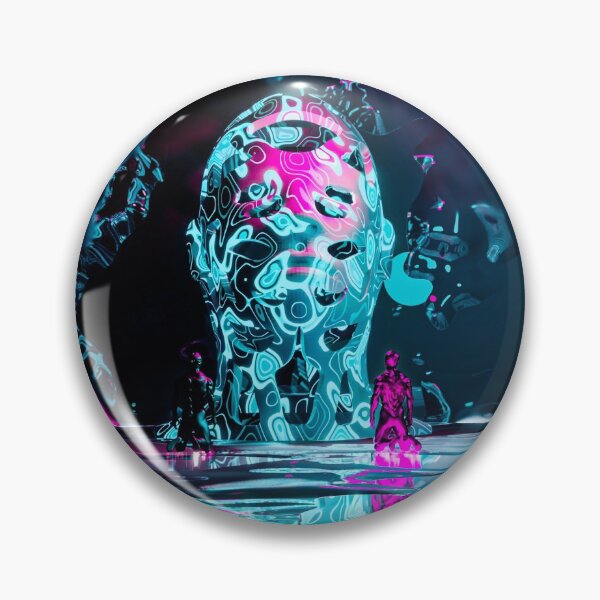 Item preview, Cyberpunk Cyan Cyber SciFi Idol  designed and sold by Galactic-Stoner.